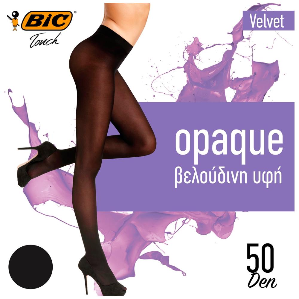 BIC Velvet Καλσόν Ελαστικό Μαύρο 50D Medium