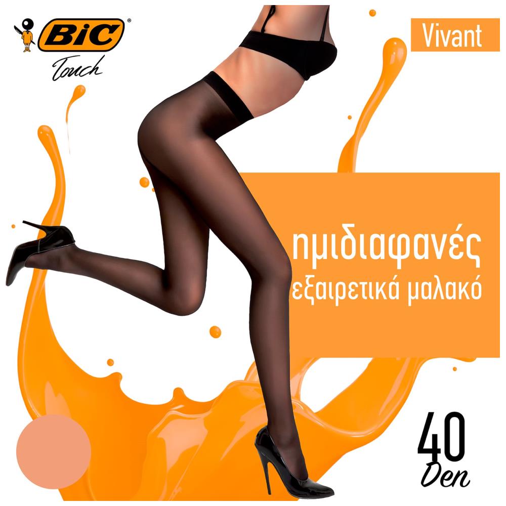 BIC Vivant Καλσόν Ελαστικό Μελί 40D Medium