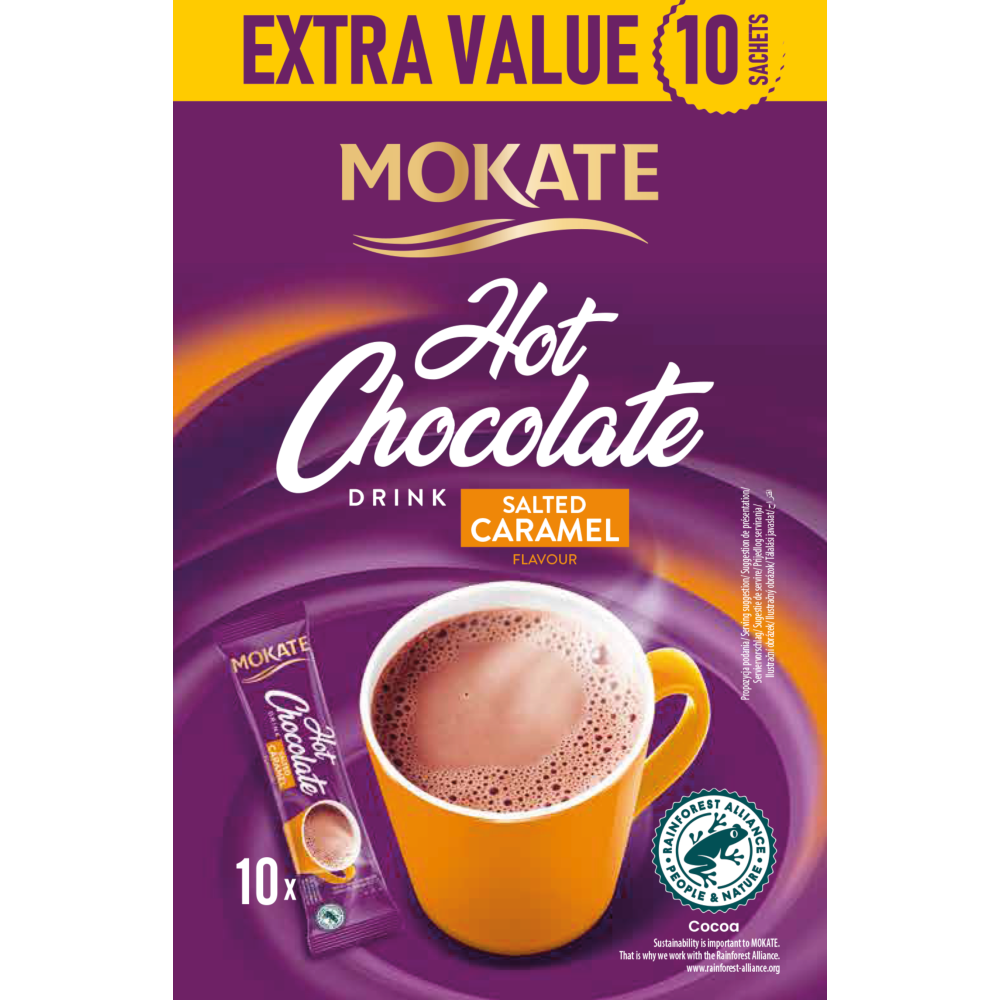 Mokate Ρόφημα Σακολάτας Salted Caramel 10 Φακέλων 10x1,8gr