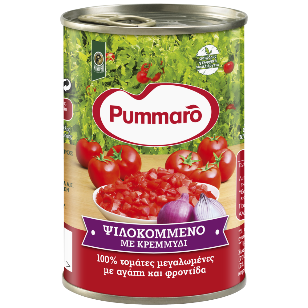 Pummaro Ντομάτα Ψιλοκομμένη Με Κρεμμύδι 400gr