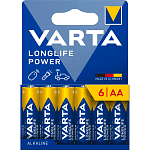 Varta Longlife Power Alkaline AA 6τεμ