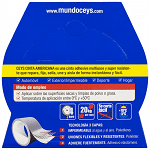 Ceys Αυτοκόλλητη Υφασμάτινη Ταινία Ασημί 50mm x 10m 12τεμ