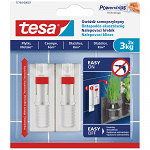 Tesa Άγκιστρο Ρυθμιζόμενο Καρφί Σε Πλακάκια Εως 3kg 2τεμ