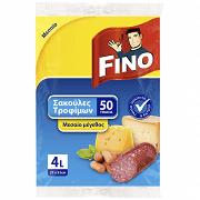 Fino Σακούλες Τροφίμων Μεσαίες 28x33cm 4lt Νo200 50τεμ