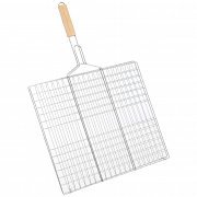 Σχάρα Ψησίματος Με Ξύλινη Λαβή 60x41x1,5cm