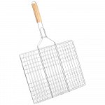 Σχάρα Ψησίματος Ξύλινη Λαβή 66,5x50x1,5cm