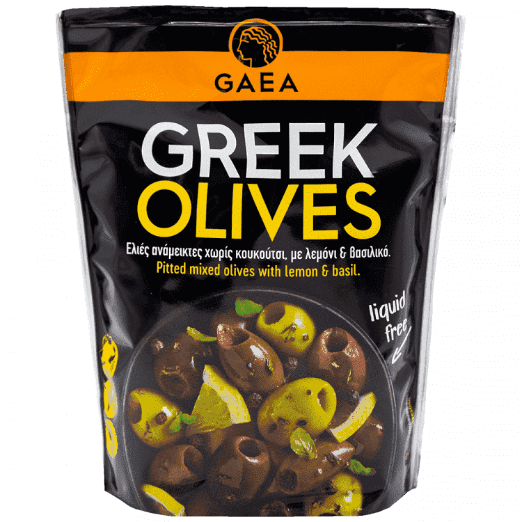 Gaea Ελιές Ανάμεικτες Χωρίς Κουκούτσι Σακουλάκι 150gr