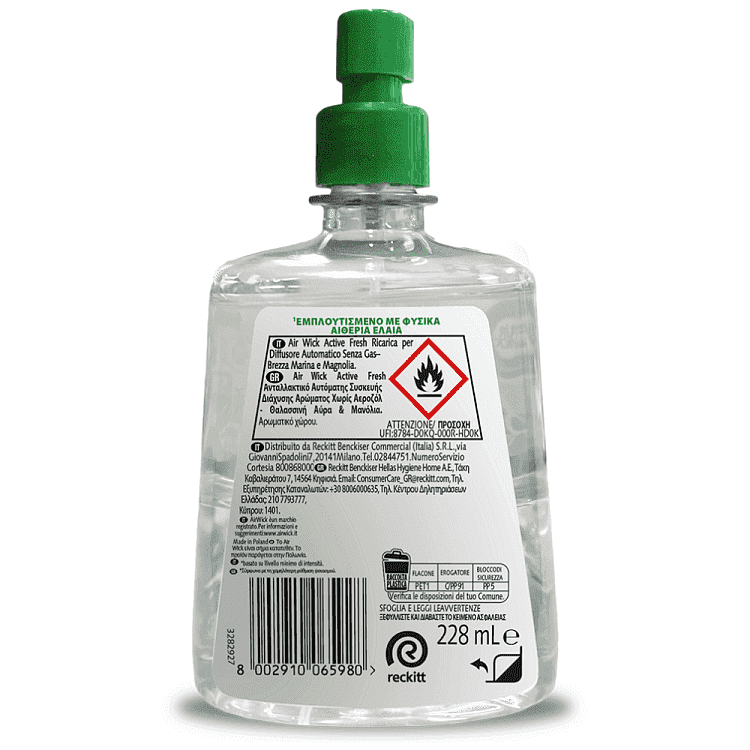 Airwick Active Fresh Θαλασσινή Αύρα & Μανόλια Ανταλλακτικό 228ml