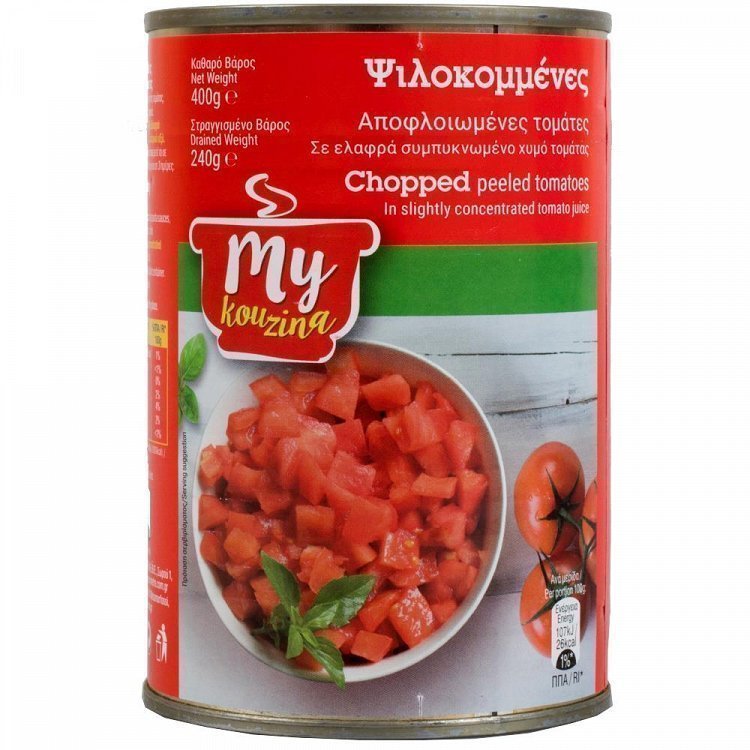 My Kouzina Τομάτα Ψιλοκομμένη 400gr (Στραγγ .Βάρος 240gr)
