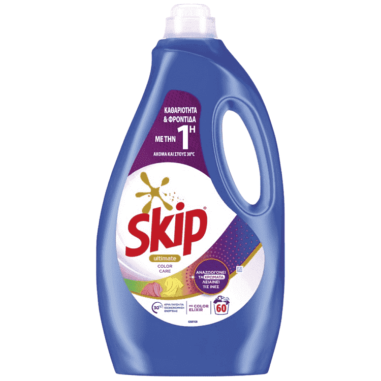 Skip Ultimate Υγρό Απορρυπαντικό Πλυντηρίου Ρούχων Color 60μεζ 3lt