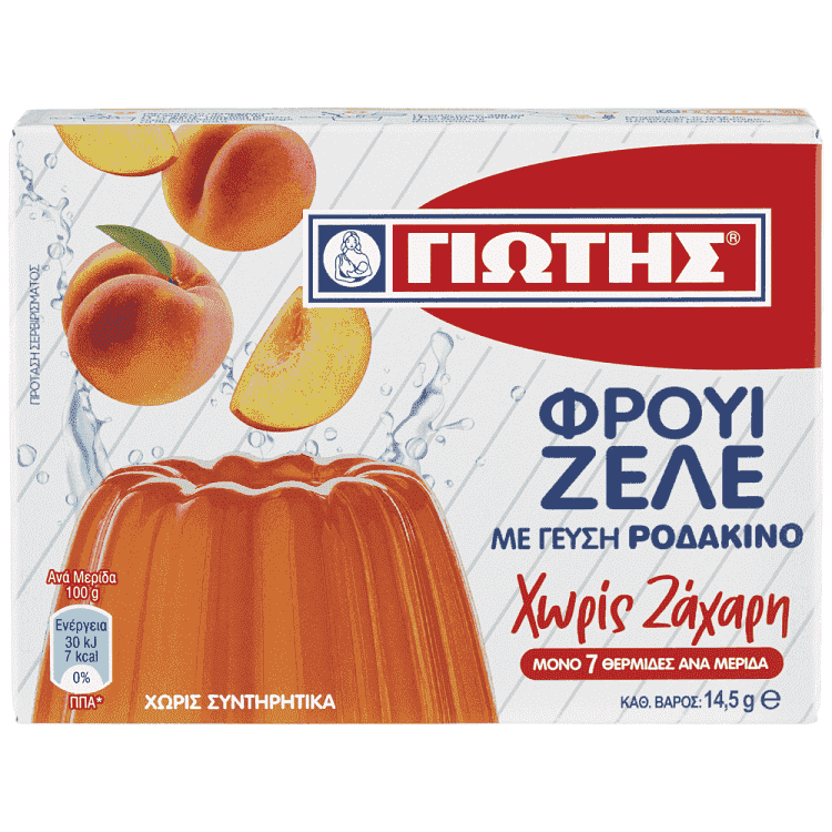 Γιώτης Φρούι Ζελέ Ροδάκινο Χωρίς Ζάχαρη 14,5gr
