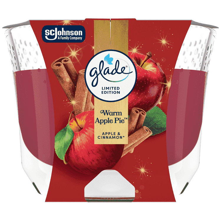 Glade Large Candle Warm Apple Pie 204g