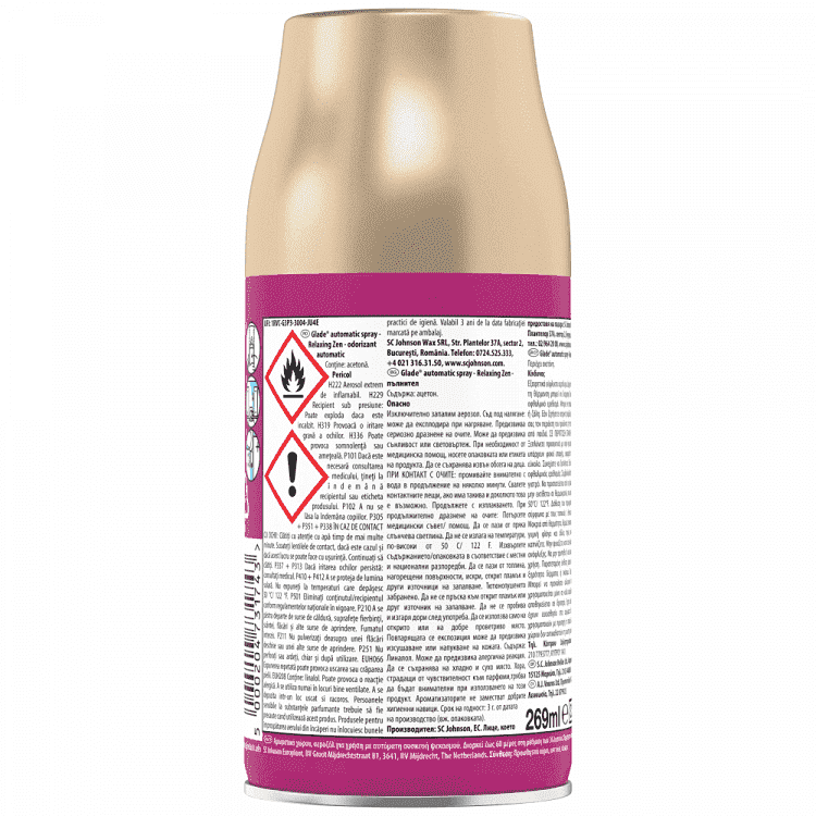 Glade Automatic Spray Relaxing Zen Αποσμητικό Χώρου Ανταλλακτικό 269ml