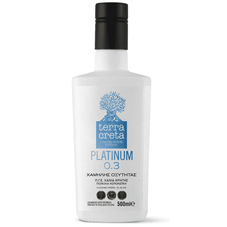 Terra Creta Ελαιόλαδο 0,3 Platinum Γυάλινο 500ml