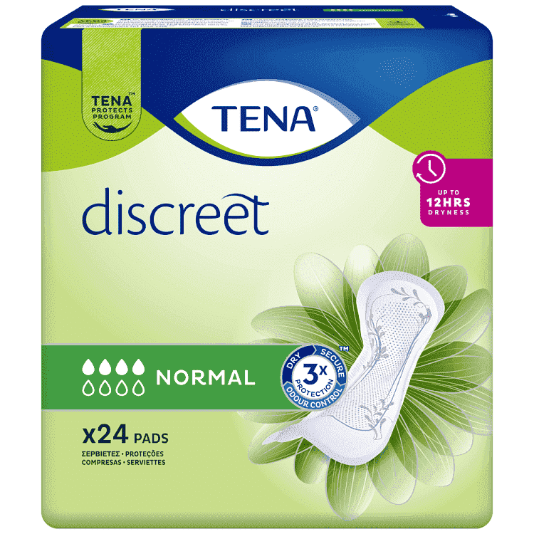 Tena Lady Discreet Normal Σερβιέτα Ακράτειας 24 τεμάχια