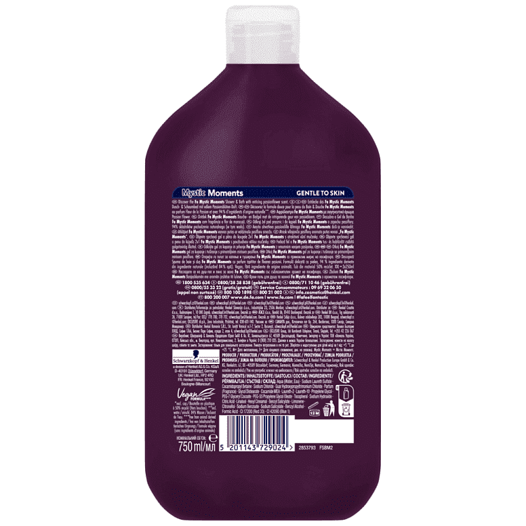 Fa Foam Bath Mystic Moments Shea 750ml