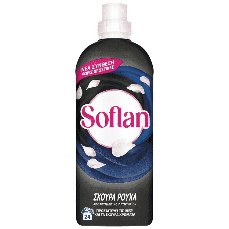 Soflan Υγρό Απορρυπαντικό Πλυντηρίου Για Σκούρα Ρούχα 24Μεζ 960ml