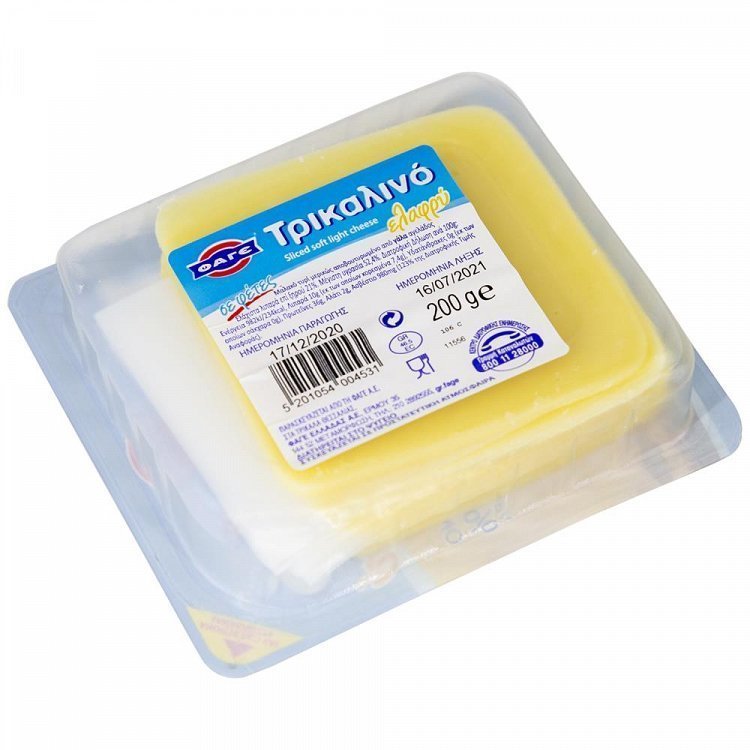 ΦΑΓΕ Τρικαλινό Ελαφρύ Φέτες 200gr