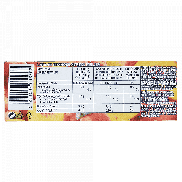 Γιώτης Φρουι Ζελέ Ροδάκινο Οικογενειακή Συσκευασία 200gr