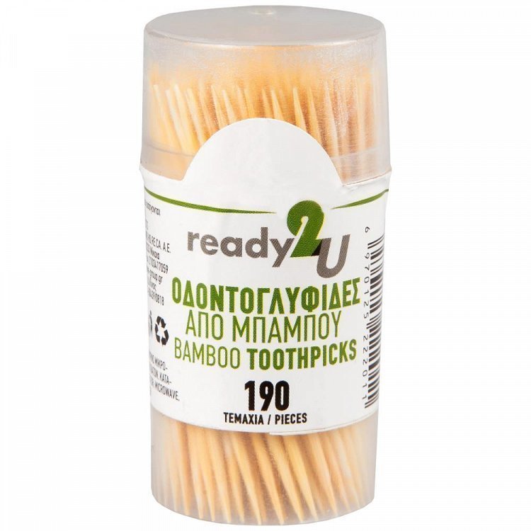 Ready2U Οδοντογλυφίδες Σε Πλαστικό Βαρελάκι Συσκευασία 190 τεμ
