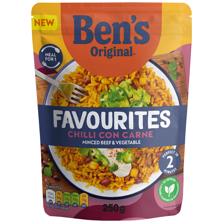 Ben's Favourites Chilli Con Carne 250gr