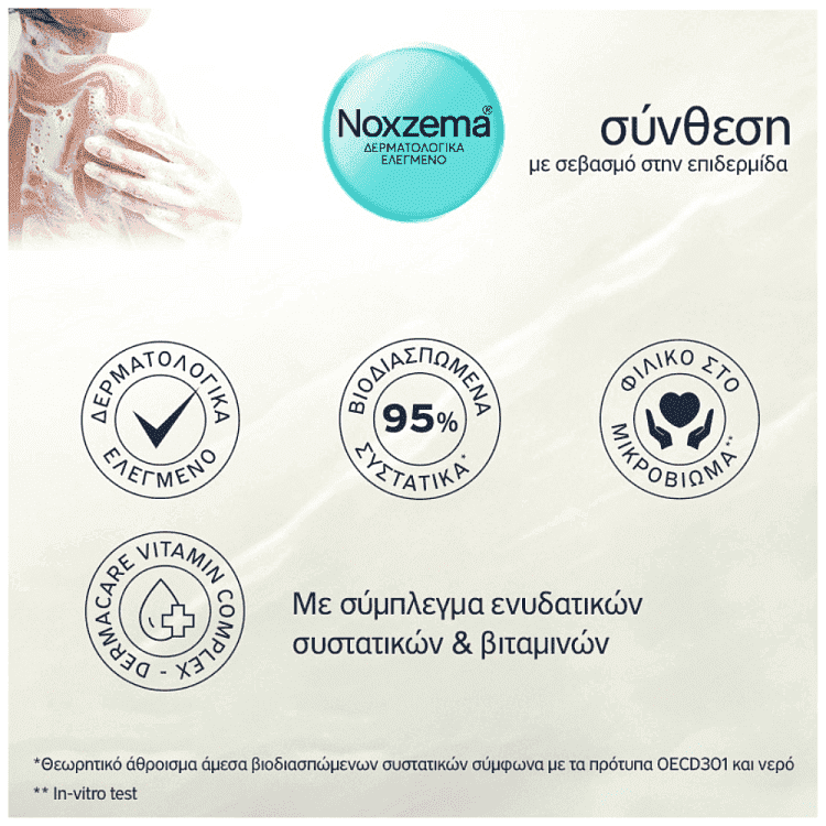 Noxzema Αφρόλουτρο Talc 600ml