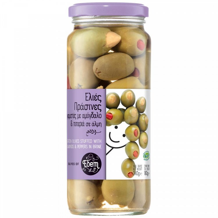 Εδέμ Ελιές Πιπεριά Αμύγδαλο 340gr