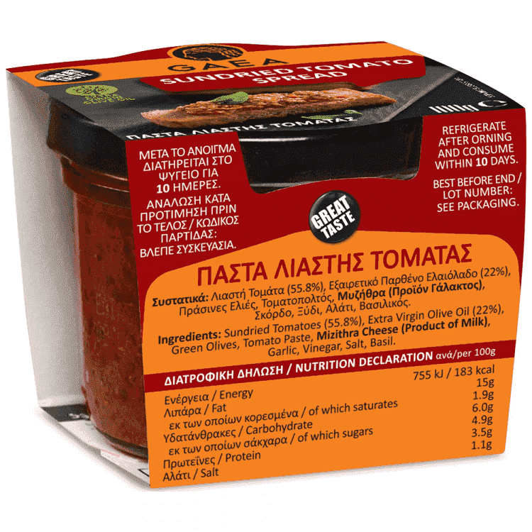 Gaea Πάστα Λιαστής Ντομάτας 100gr