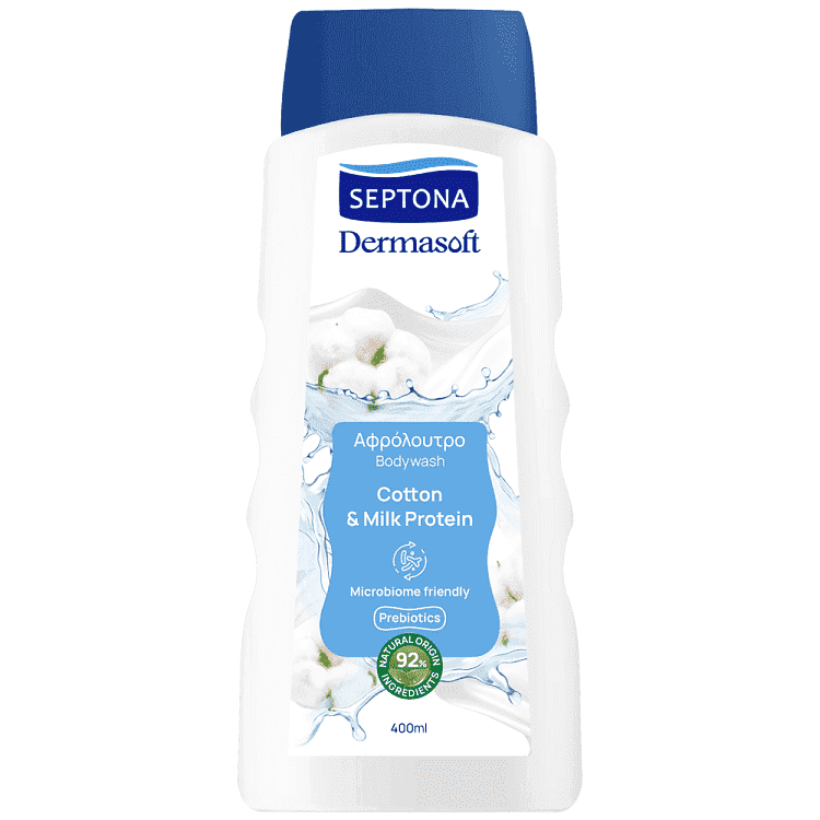 Septona Dermasoft Αφρόλουτρο Cotton 400ml