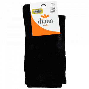 DIANA Καλτσάκι Μονόχρωμο 2 Ζεύγη Μαύρο
