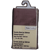 Home Comfort Σεντόνι Με Λάστιχο Dusty Pink 160x200+30cm