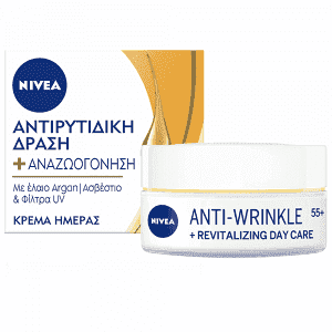 Nivea Αντιρυτιδική Κρέμα Ημέρας + Αναζωογόνηση 55+ 50ml