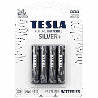 Tesla Silver + Μπαταρία Αλκαλική ΑΑΑ 4τεμ