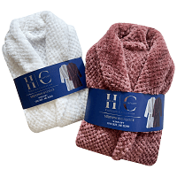 Home Comfort Μπουρνούζι Flannel Διάφορα Χρώματα One Size