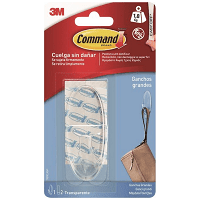 Command Γαντζάκι Clear Διαφανές Εξωτερικού Χώρου