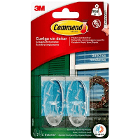 Command Γατζάκι Clear Μεσσαίο Μέγεθος Οβάλ Διάφανο