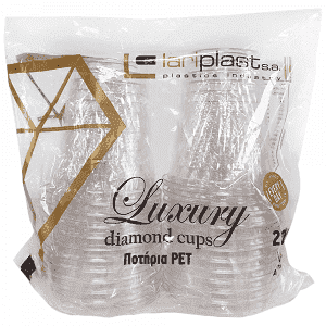 Lariplast Ποτήρι Διαφανές Νερού PET Συσκευασία 24τεμ