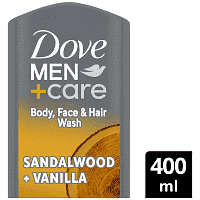 Dove Men Αφρόλουτρο Σανδαλόξυλο & Βανίλια 400ml