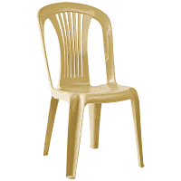 Νέκταρ Καρέκλα Πλαστική Απλή Χωρίς Μπράτσα Μπεζ Πράσινη