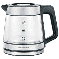 Conceptum Home Ηλεκτρικός Βραστήρας Γυάλινος 1500w