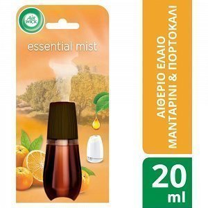 Airwick Essentials Mist Αποσμητικό Χώρου Mand. & Orange Αντ/κο 20ml