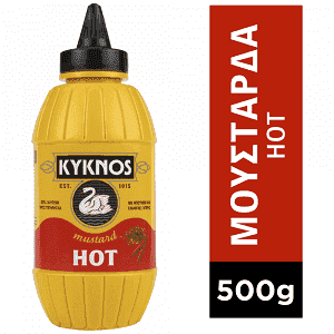 Kyknos Μουστάρδα Hot Πλαστική Φιάλη 500gr