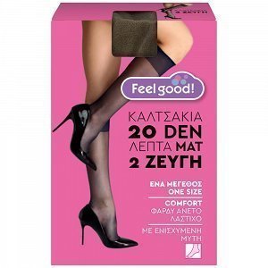 Feel Good! Καλτσάκια 20D Πέπερ 2 ζευγάρια