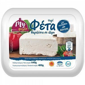 My Gusto Φέτα Βαρελίσια ΠΟΠ Πλαστικό Δοχείο 400gr