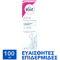Veet Pure Αποτριχωτική Κρέμα για Ευαίσθητες Επιδερμίδες 100ml