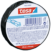 Tesa Ηλεκτρομονωτική Ταινία Μαύρη 20x19mm