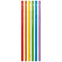 Καλαμάκια Ροφήματος Πολλαπλών Χρήσεων 20x0.73cm 6τεμ