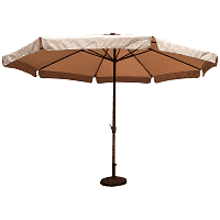 Ομπρέλα Κήπου 3m Πανί Σε Χρώμα Της Άμμου