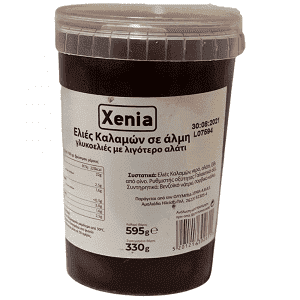 Xenia Ελιές Καλαμών (201/230) Γλυκ/ές ΛιγότεροΑλάτι 595gr (Σ.Β.330gr)