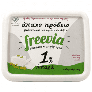 Freevia Άπαχο Πρόβειο 1% Σε Τάπερ 360gr